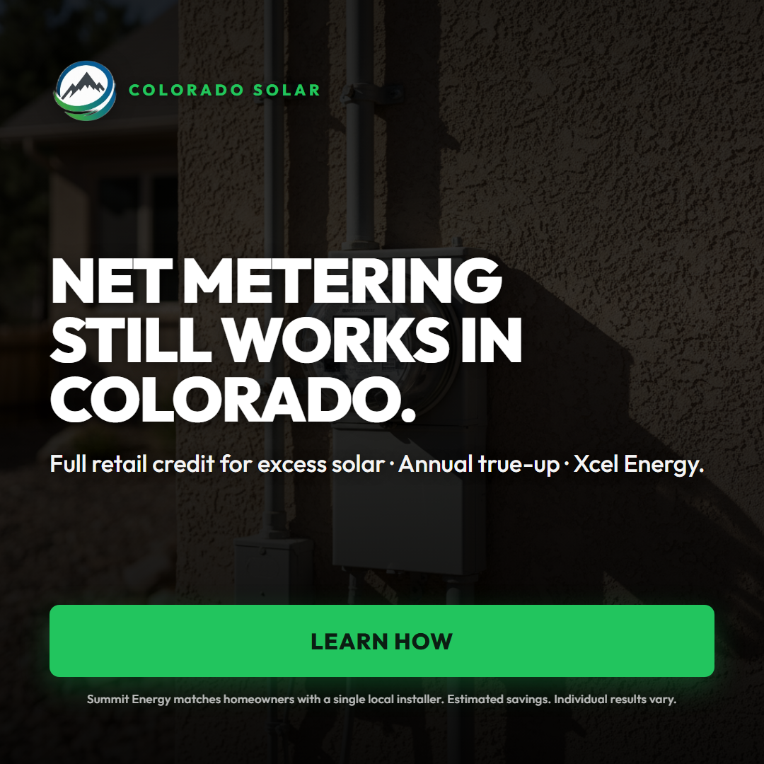 Colorado feed net metering