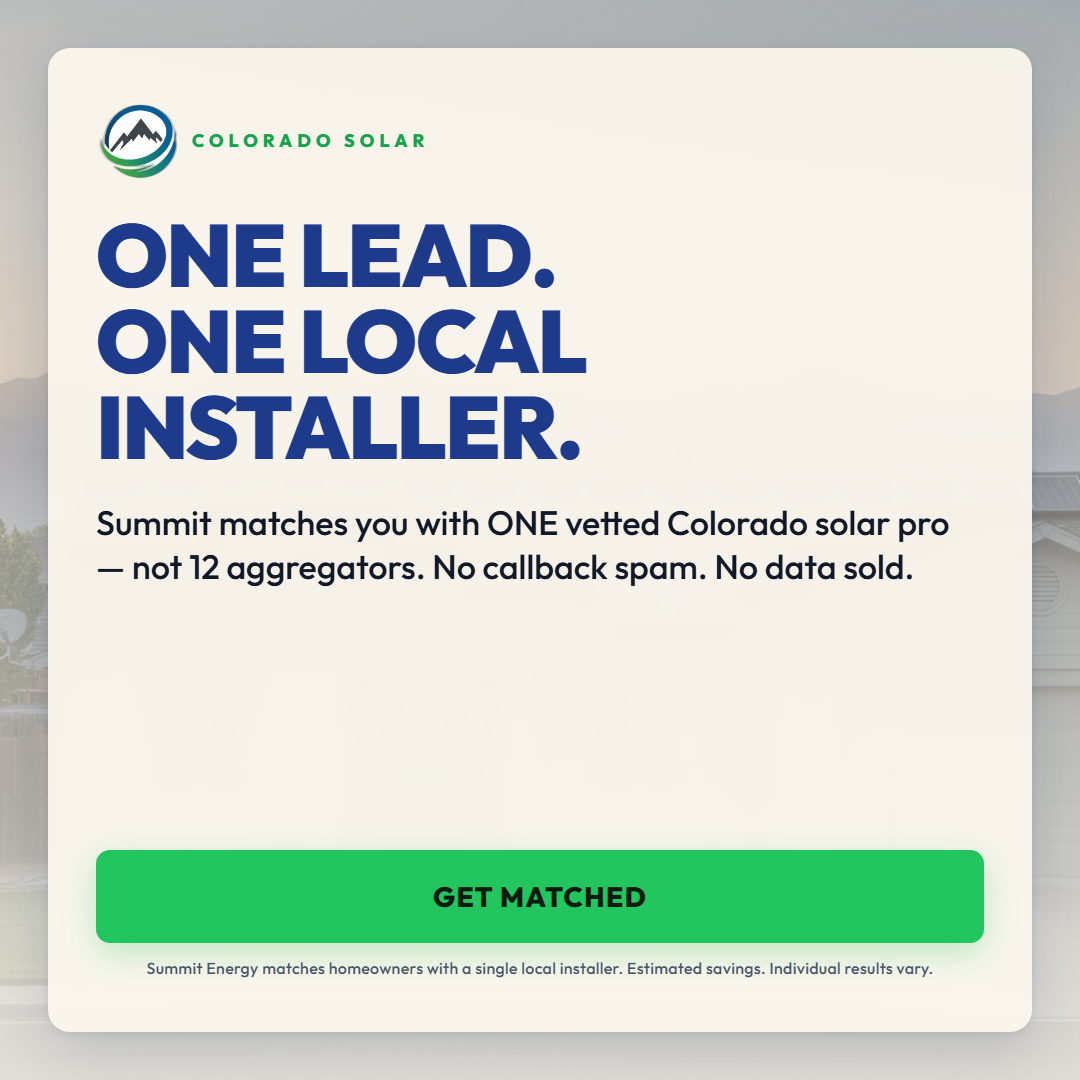 Colorado feed one-to-one match